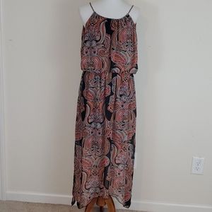 Enfocus Women's paisley print maxi length dress